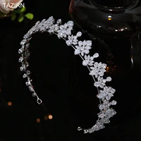full cubic zirconia wedding tiaras and crowns for women gifts sweet 16 birthday party princess headwear hair accessories jewelry