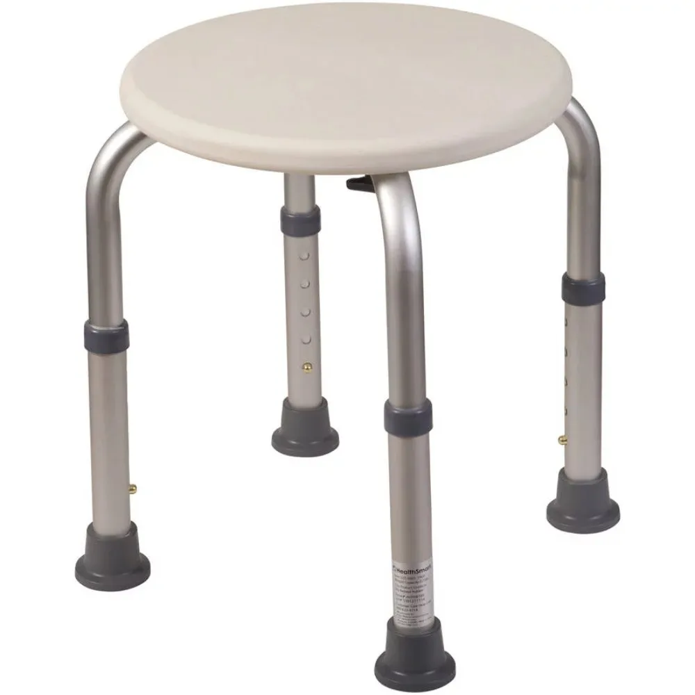 

Adjustable Shower Chair with Germ Protection for Elderly, Lightweight, White