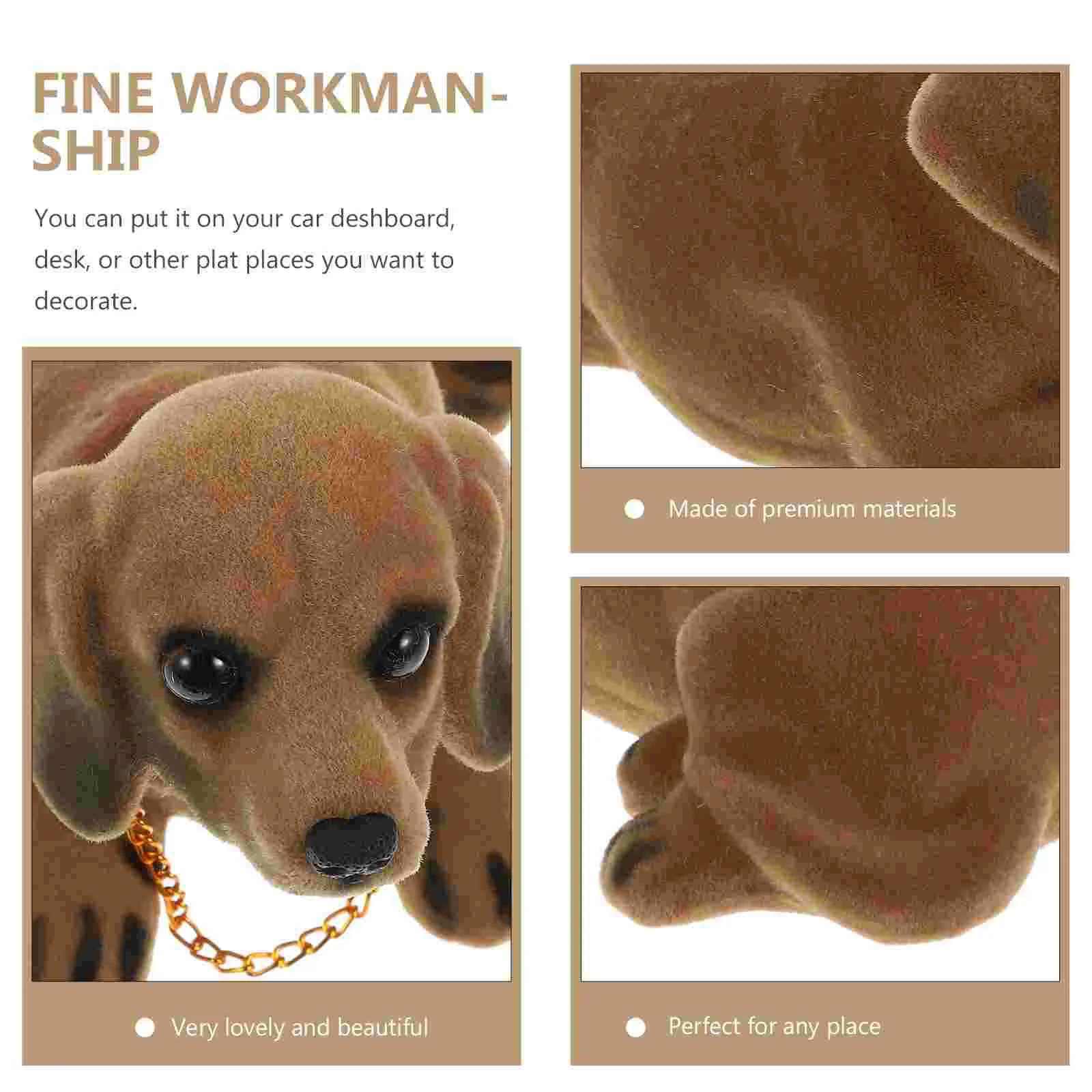 Голова собаки ребенок автомобильная пупс для автомобиля такса игрушка украшения