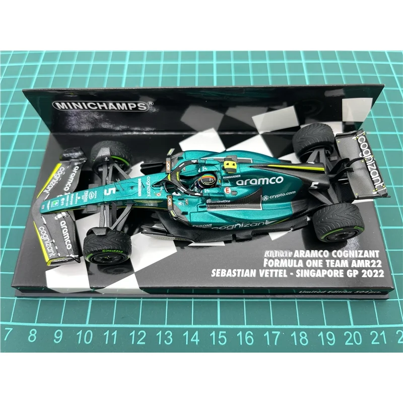 Minichamps 1:43 F1 AMR22 Vettel 2022 масштаб Сингапура ограниченная серия металлическая