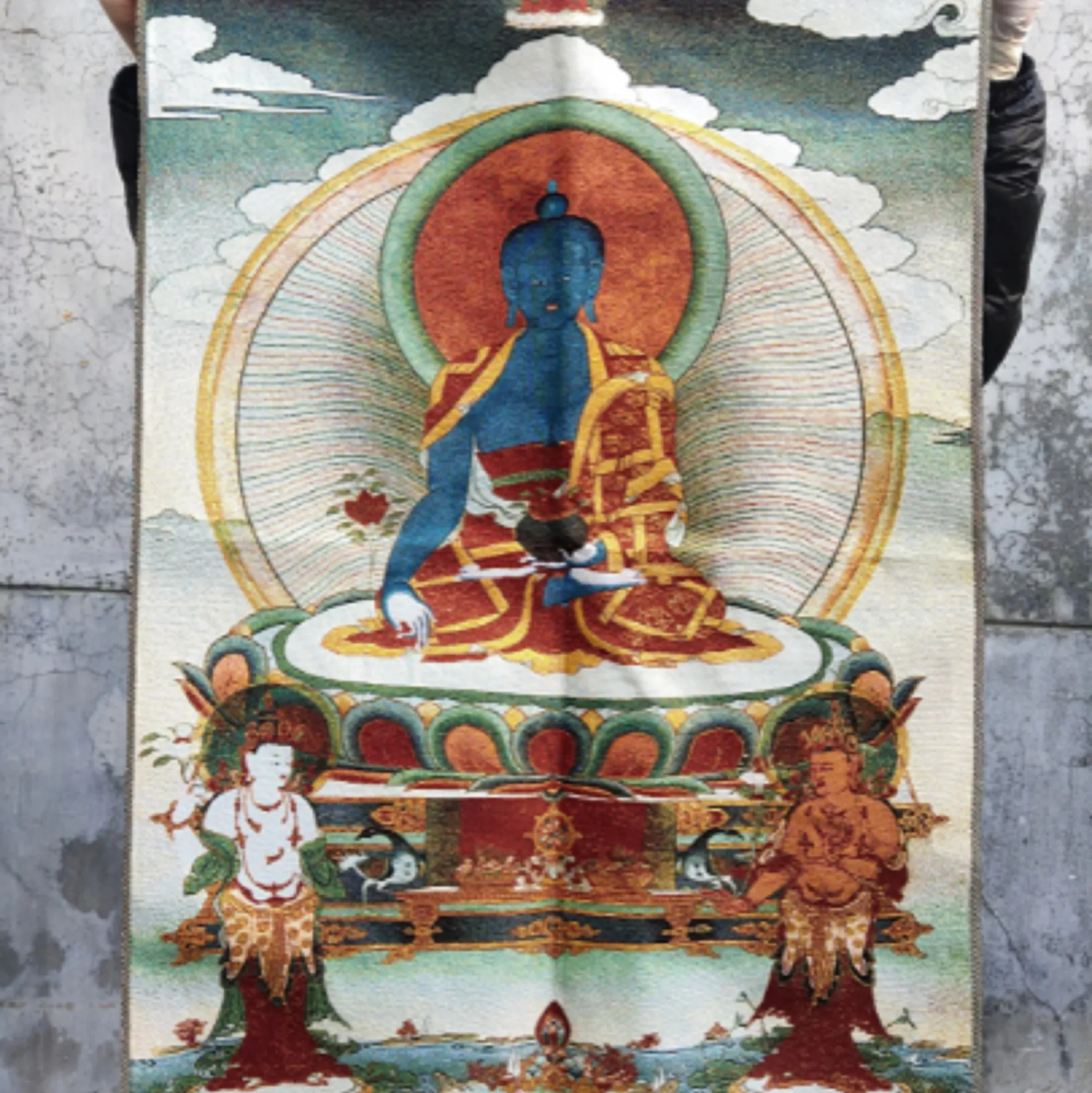

Brocade Thangka Chinese Saints Tibetan Buddhist Silk Buddha Thangka Tibetan Buddhist Silk Gild Thangka Thanka India Nepal Temple