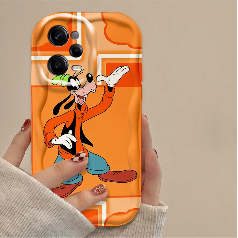 Чехол для Xiaomi Redmi Note 13 12 Pro Plus 4G 5G 12S 11S 1110 10S 9 9S 14C 13C 12C A 3D Disney Mickey Minnie Wave Чехлы