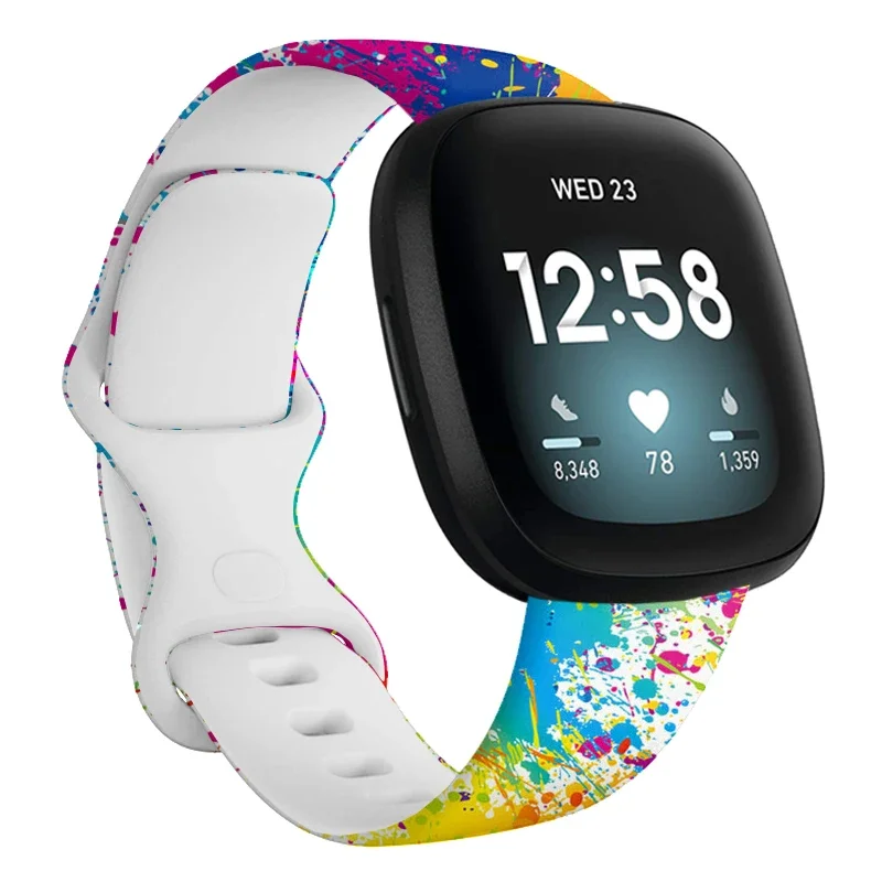

Ремешок для часов Correa Fitbit Versa 4, ремешок Sense 2, наручные часы с принтом для Fitbit Versa 3, Аксессуары для браслета Fitbit Sense S L