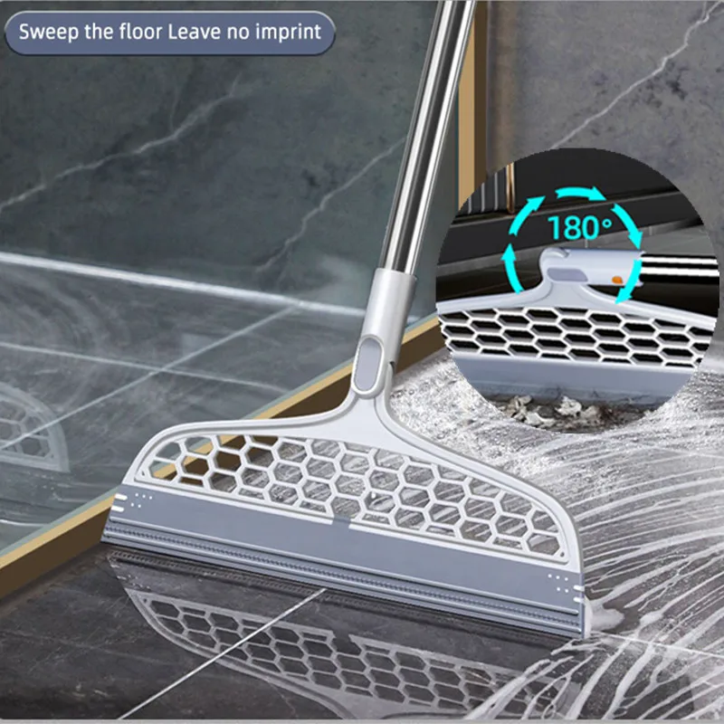 

Magic Silicone Broom Floor Cleaning Squeegee Pet Hair Dust Brooms Bathroom Floor Wiper Household Cleaning Tools