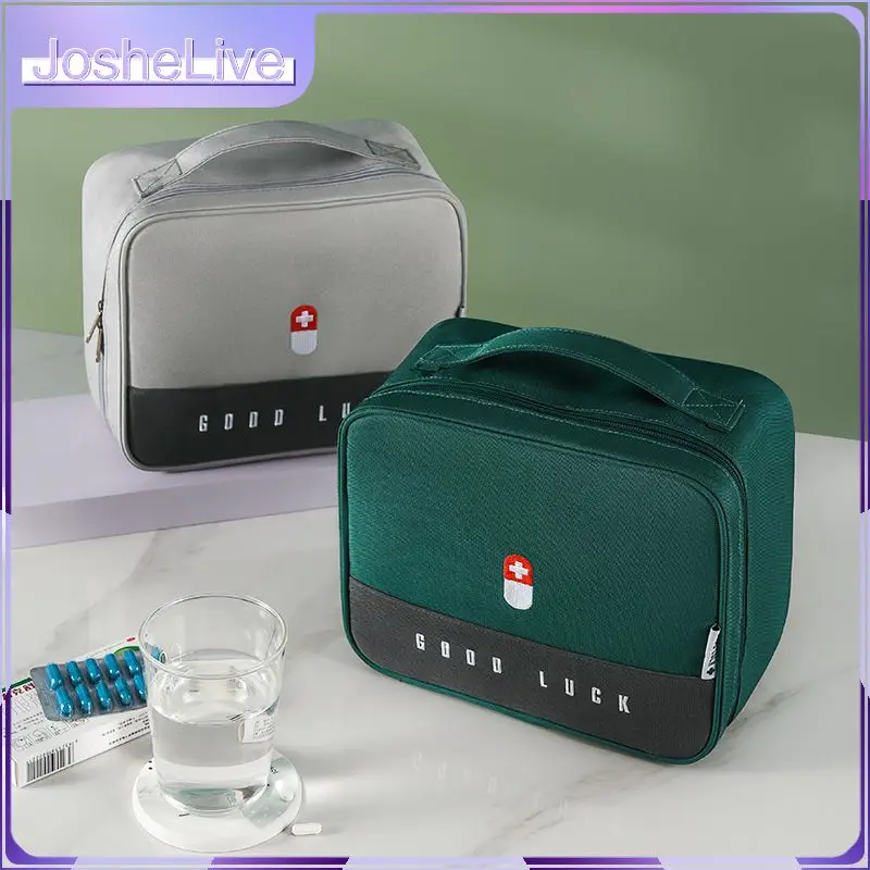 

Thickened Medicine Box Large Capacity Waterproof Layered Family First Aid Kit Portable Storage Bag Medication Storage Kit