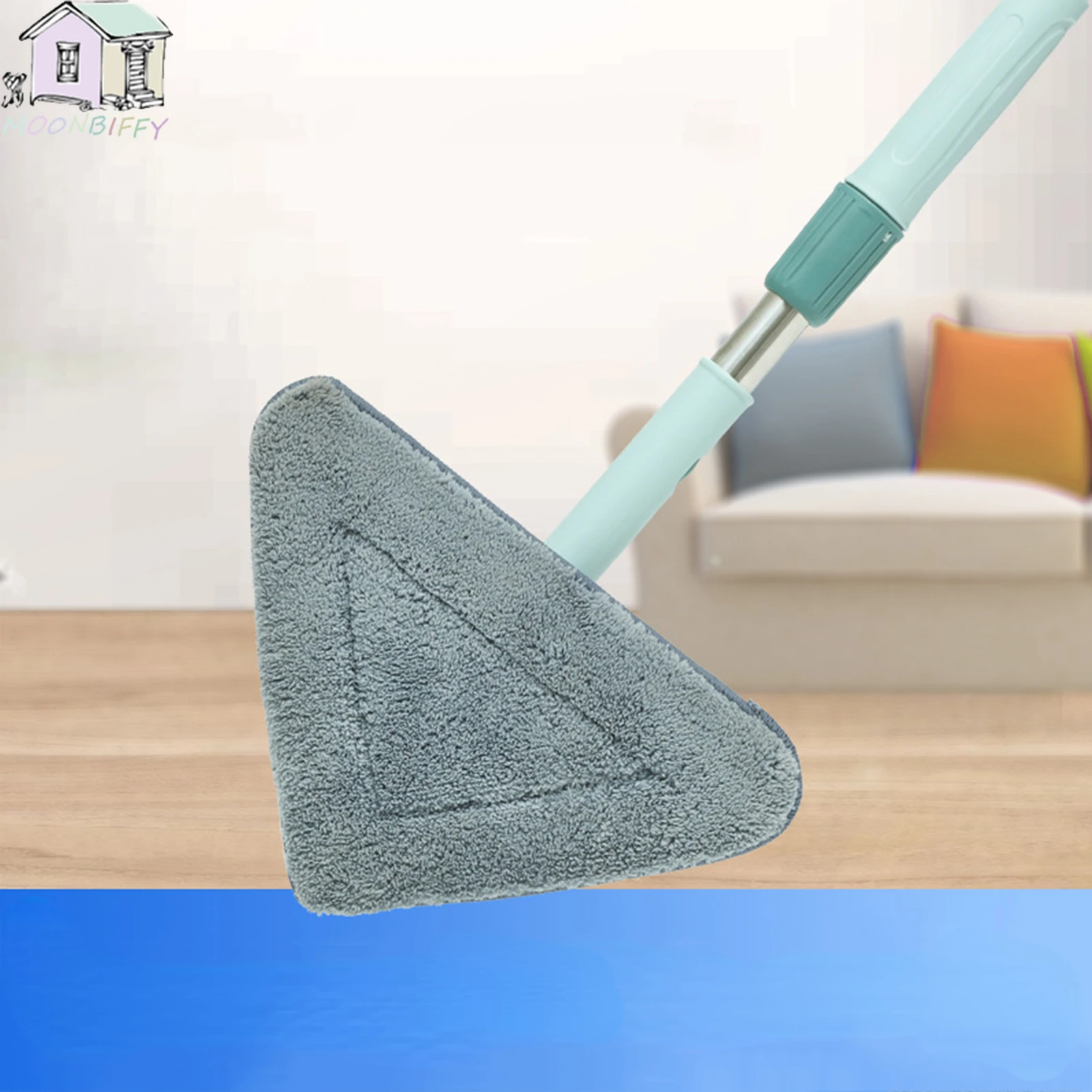 

Triangular Clean Mop Rotating Mop Multi-function Triangle Mop Lazy Duster Mop Household Duster Window Cleaner Car Mop mops