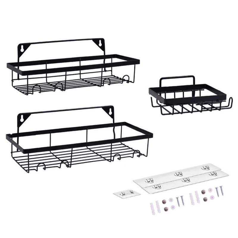 

Подставка для душа, настенная полка-органайзер для ванной комнаты, корзина для хранения с держателем для мыла, для спальни, кухни, дома