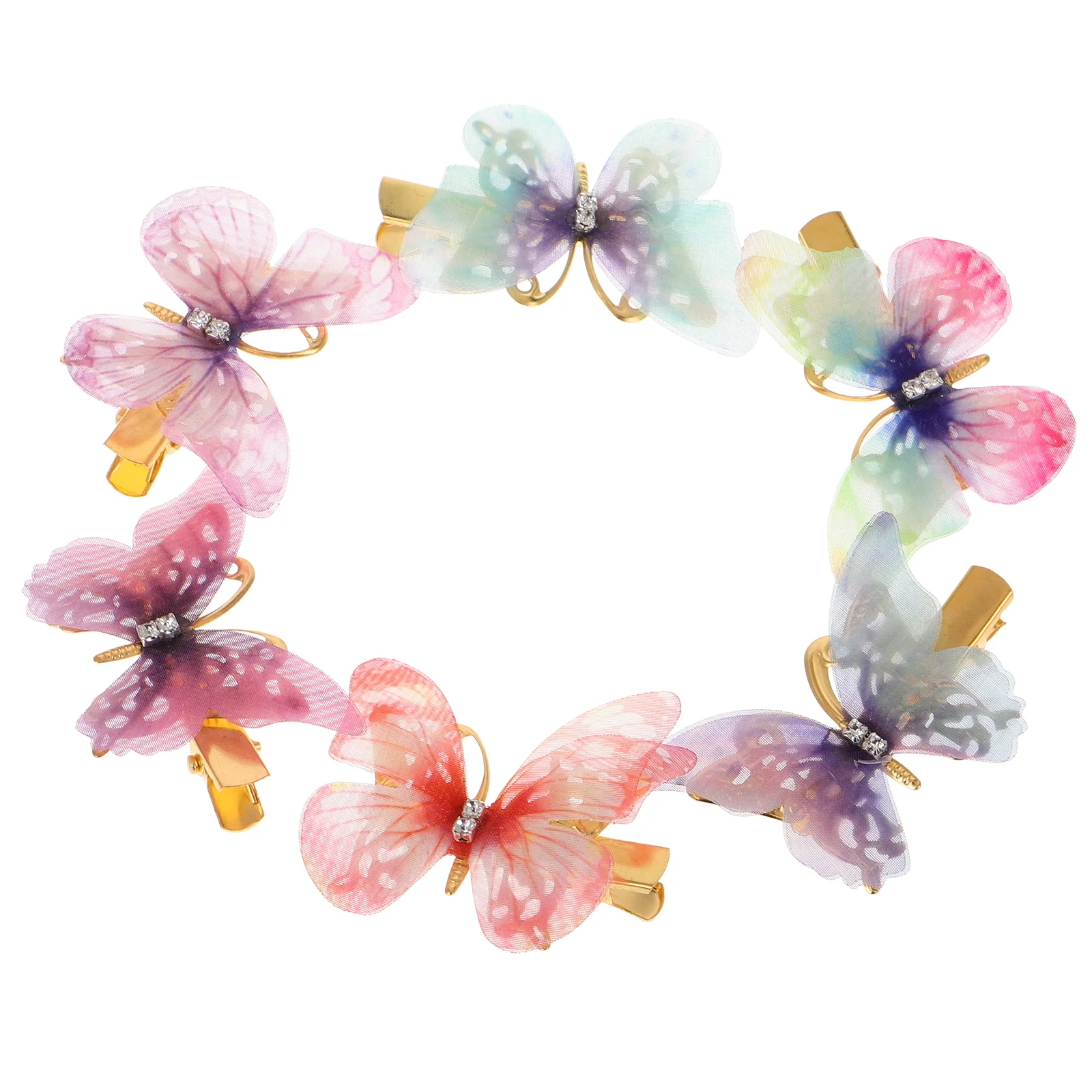 Зажим для волос с бабочкой 24 шт.