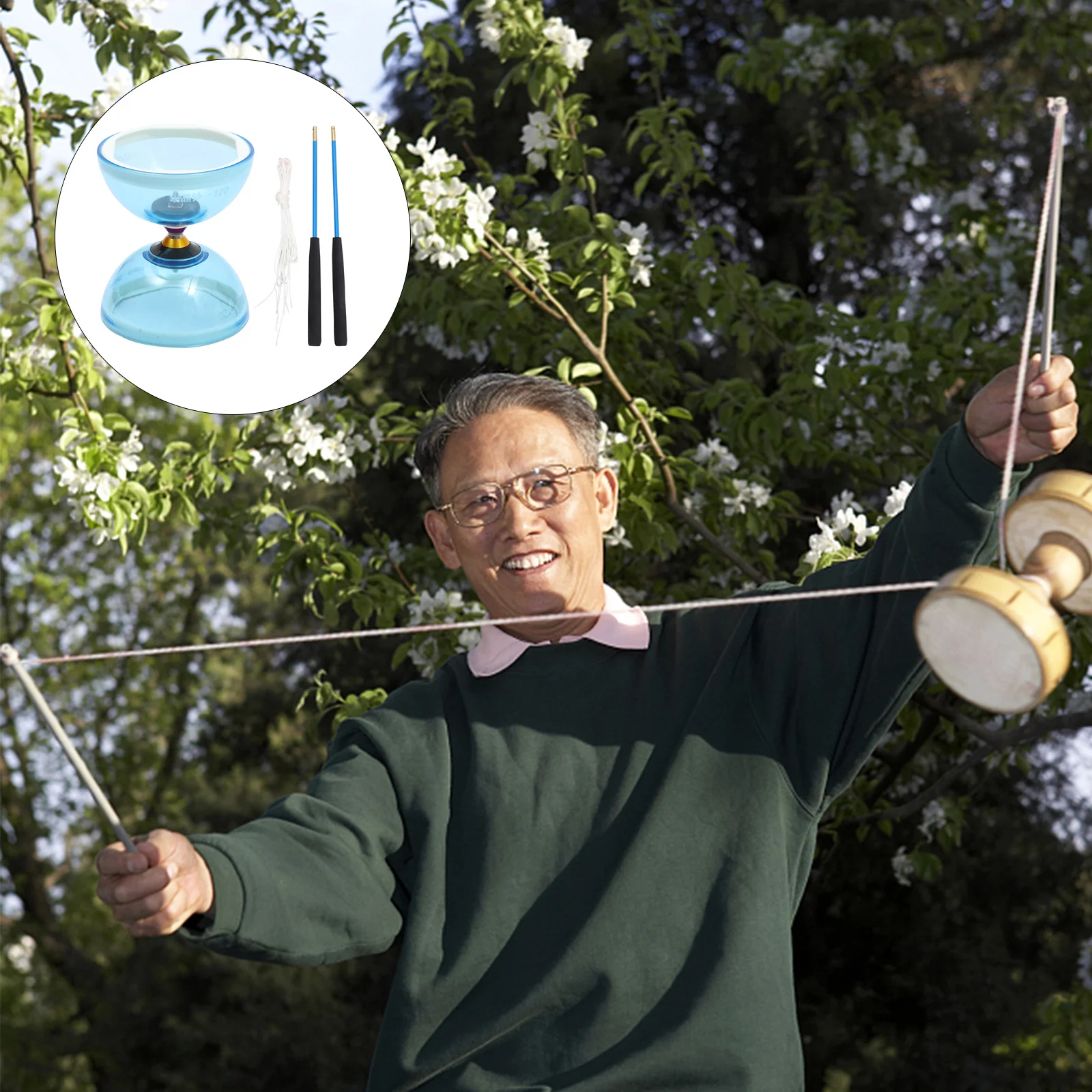 Кристаллический подшипник Diabolo китайская игрушка йо-йо уличный игровой набор