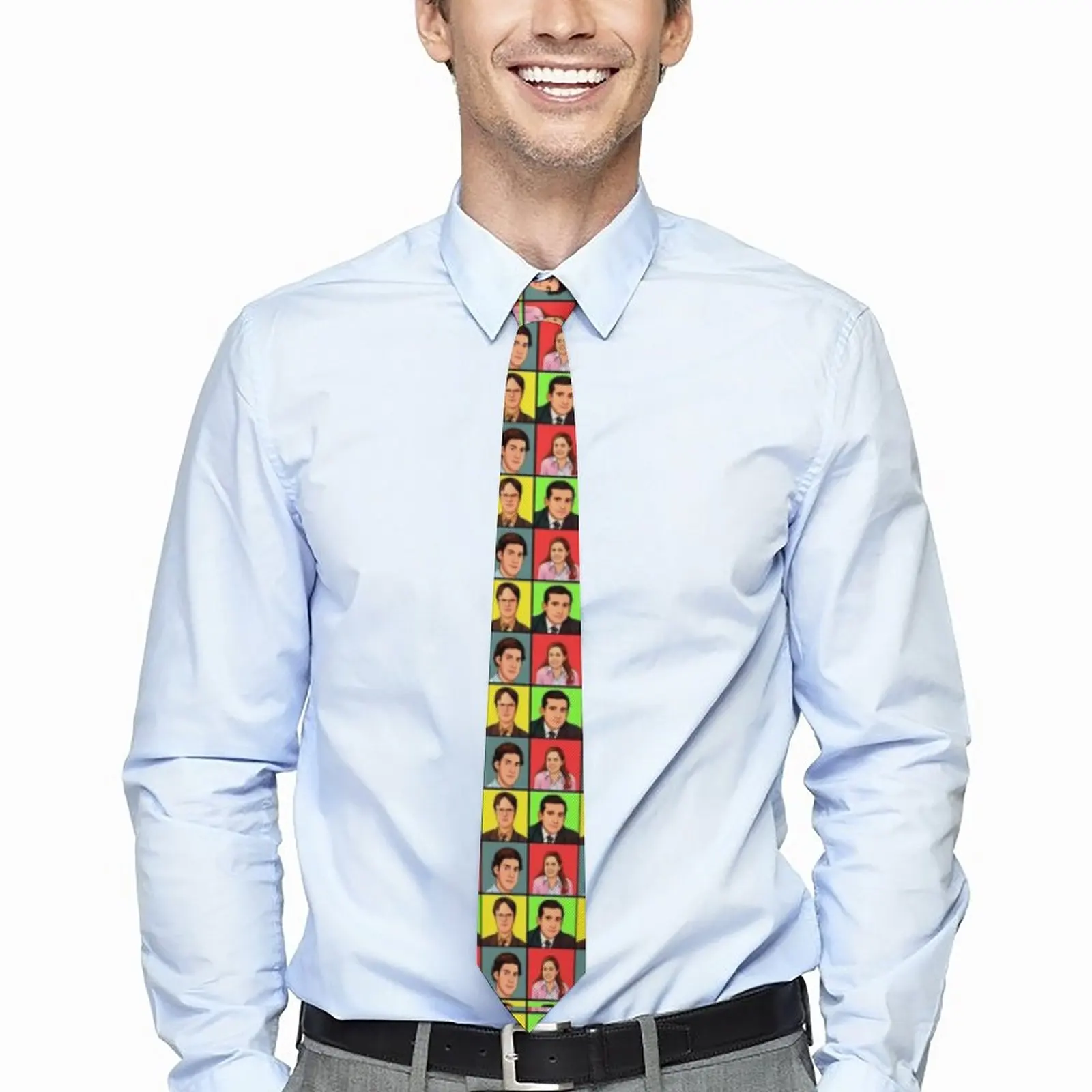 

Dwight Schrute галстук офисный дизайн шеи галстуки Милый Забавный воротник галстук для мужчин досуг аксессуары для галстуков