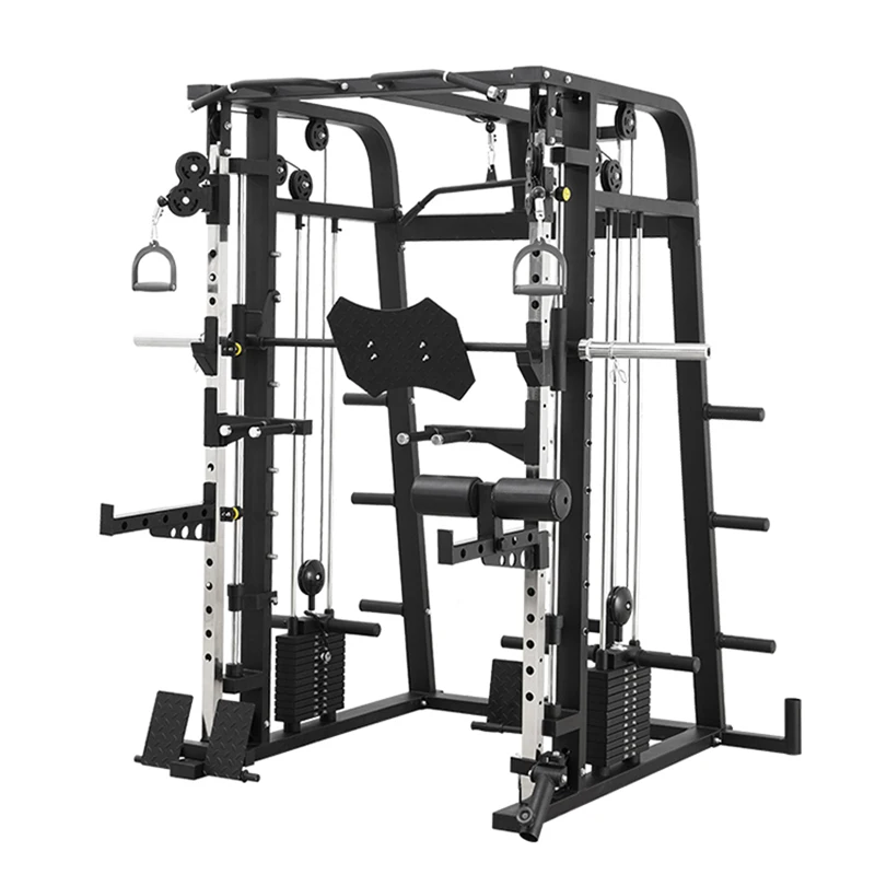 

Professional Custom Bodybuilding Squat Rack Integrated Functional Trainer Gym Smith Machine