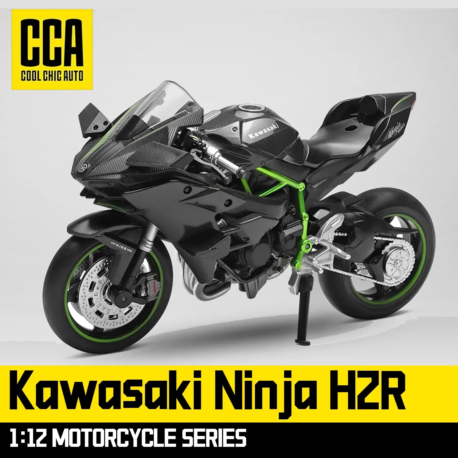 CCA металлическая модель мотоцикла Kawasaki Ninja H2R 1:12