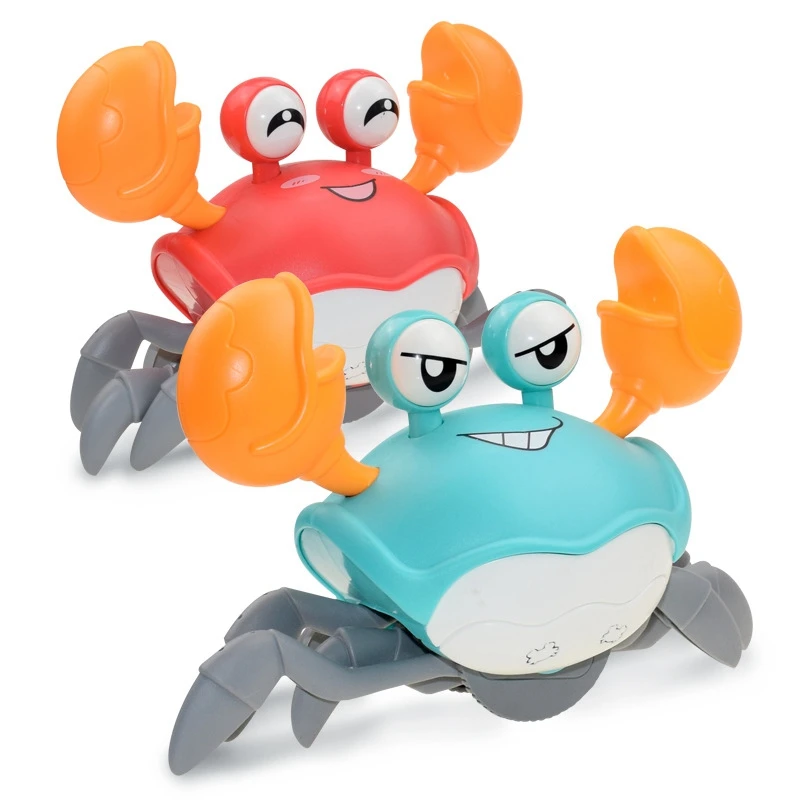 

Electric Voice Control Crab Toy Children's Projection Simulation Crab Children's Babies Toys Educational Music Gifts