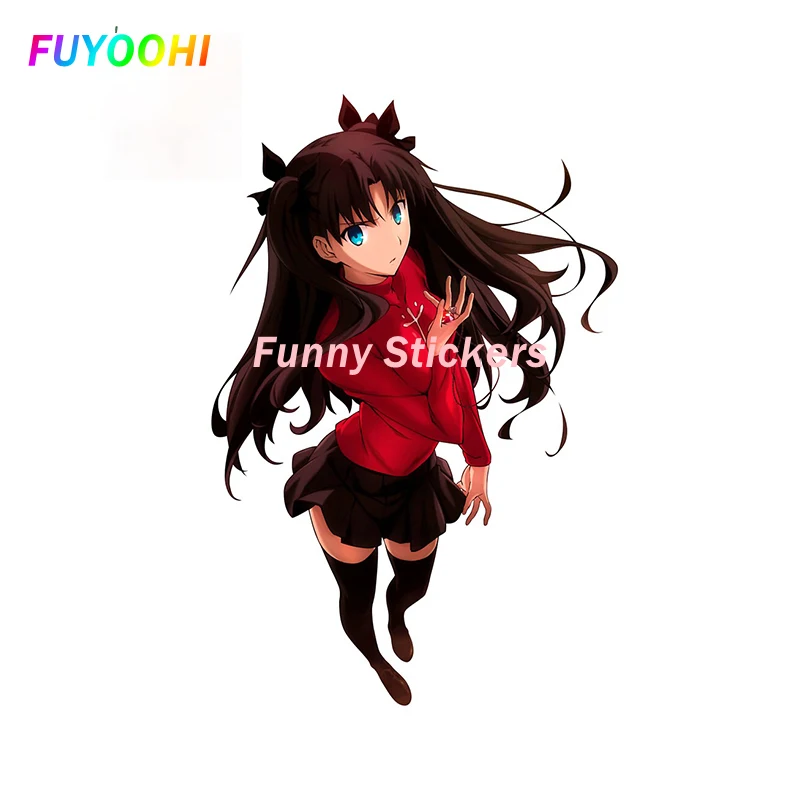 

FUYOOHI Exterior/Protection Funny Stickers Anime Decal Motorcycle Funny PVC Car Stickers Creativite Sunscreen Occlusion Scratch