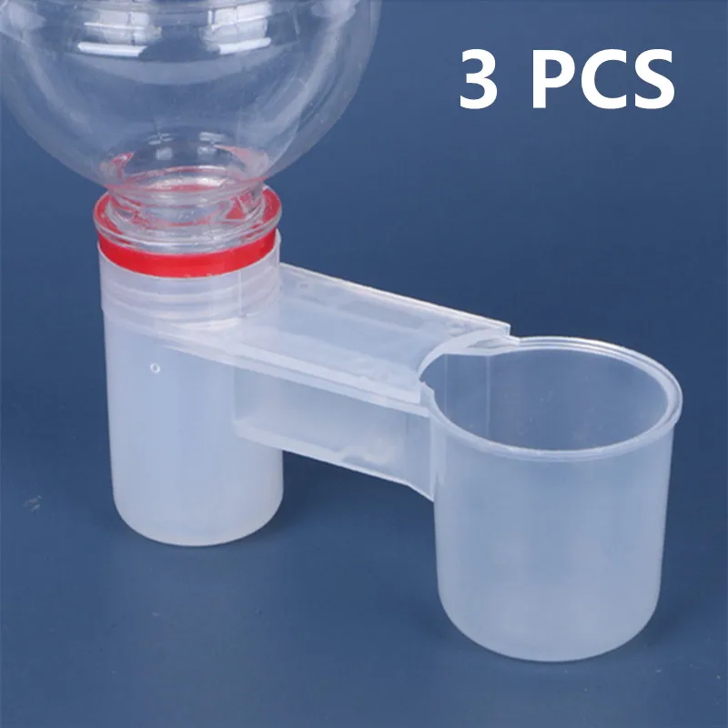 

3PCS Plastic Pet Bird Drinker Feeder Water Bottle Cup Pigeon Parrot Water Dispenser Flying Animal Drinking Bowls Bird Supplies