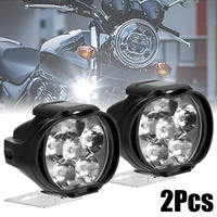 6 led motorcycle headlight waterproof auxiliary light motocycle led spotlights lamp auxiliary headlight moto accessories 12pcs