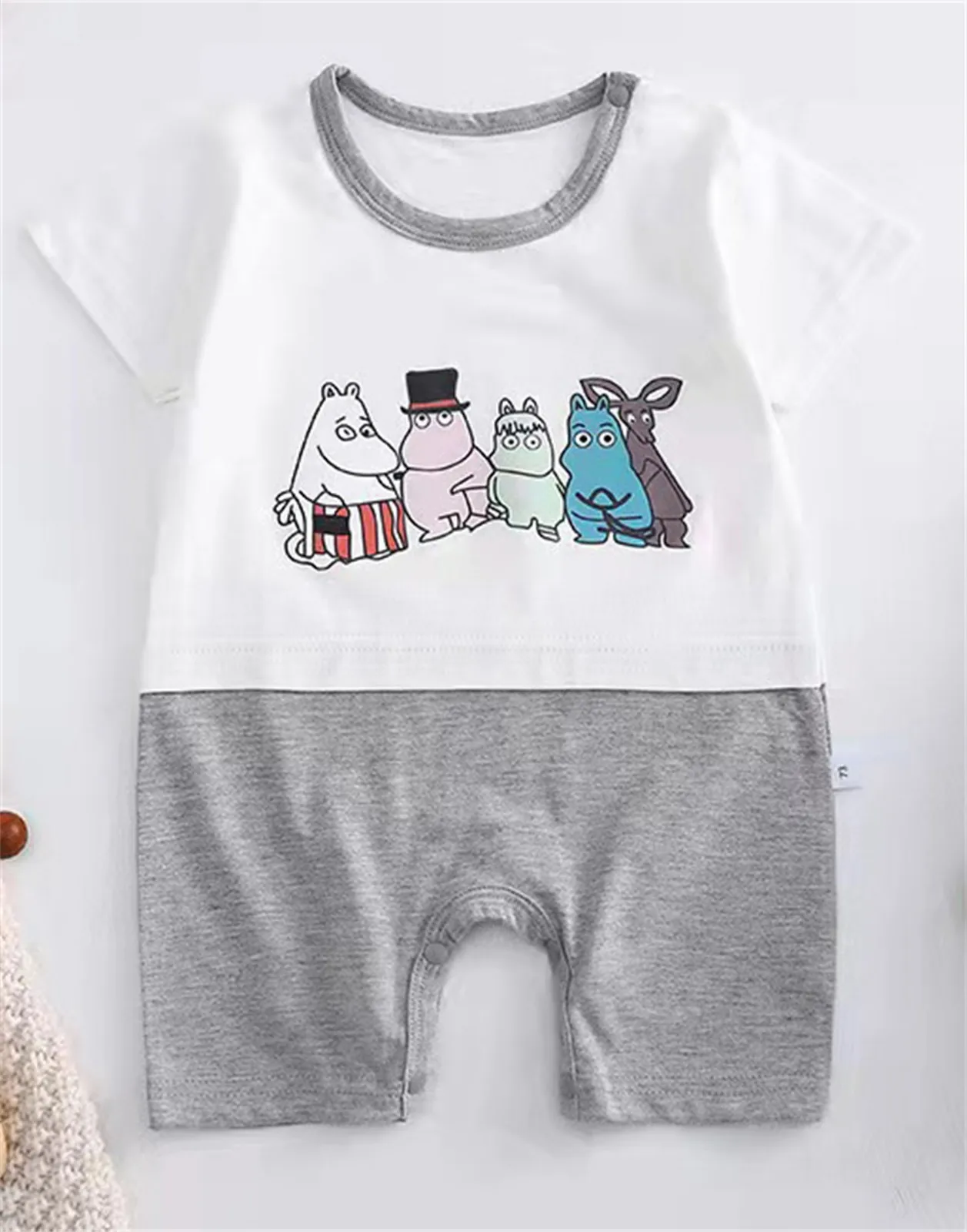 

6 Month Old Baby Boy Clothes Infant Newborn Children Baby Boys Girls Cartoon Romper Short Sleeve Cute 6 Month Boy Winter Clothes