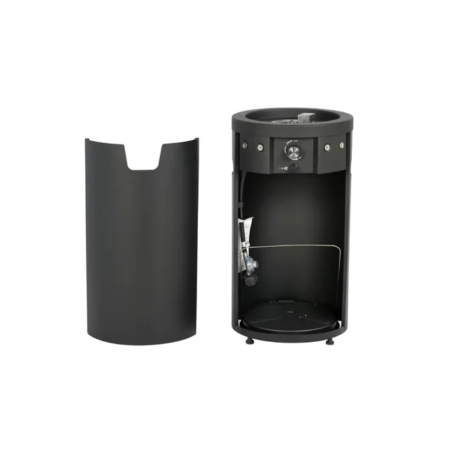 Mainstays 28inch Tall Column Propane Gas Outdoor Fire Pit, Matte Black