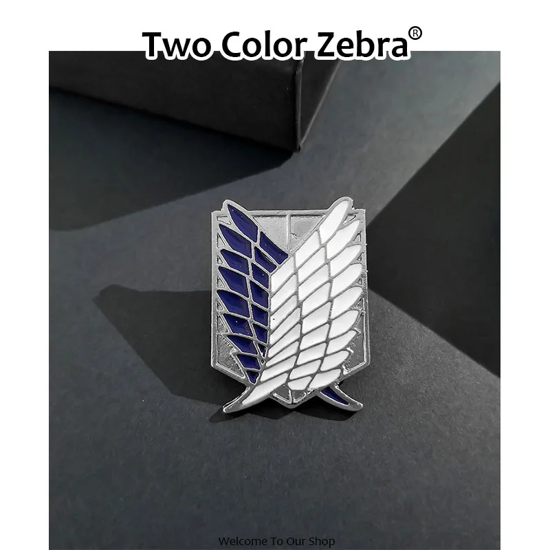 Брошь атака на Титанов булавка металлические булавки в стиле аниме Значки для