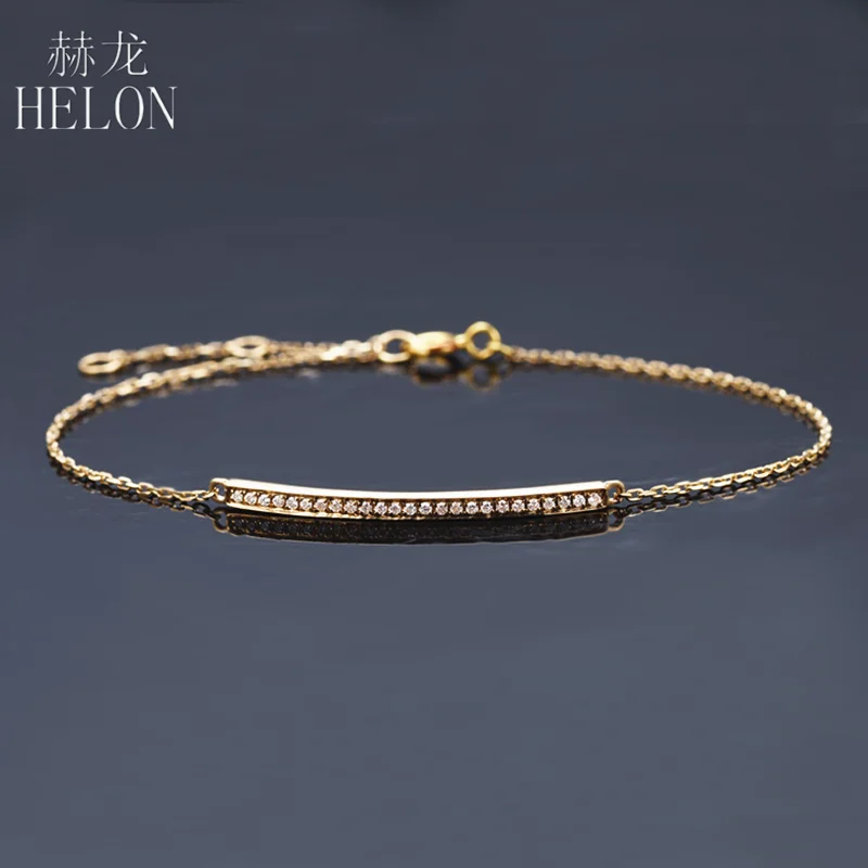 Браслет-цепочка HELON из желтого золота 18 К 14 к 10