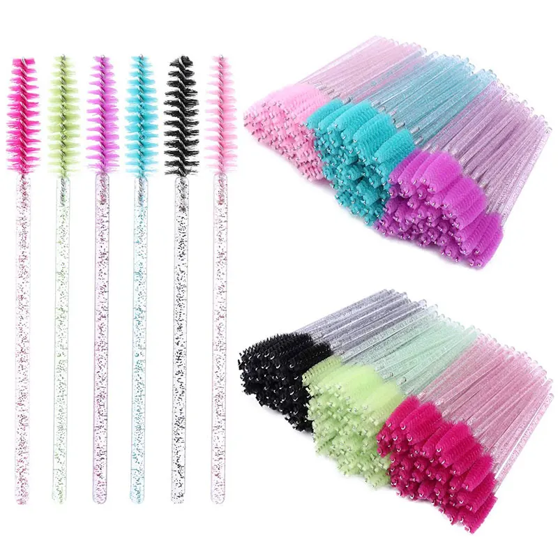 

50Pcs Disposable Eyelash Brushes Eyelashes Extension Tools Eyebrow Brush Mascara Wands Applicator Spoolers Eye Lash Cosmetic