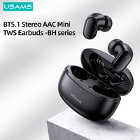 usams bh bt5 1 mini tws earbuds aac hifi bass touch control headset stereo 25h battery life earphone for iphone android device