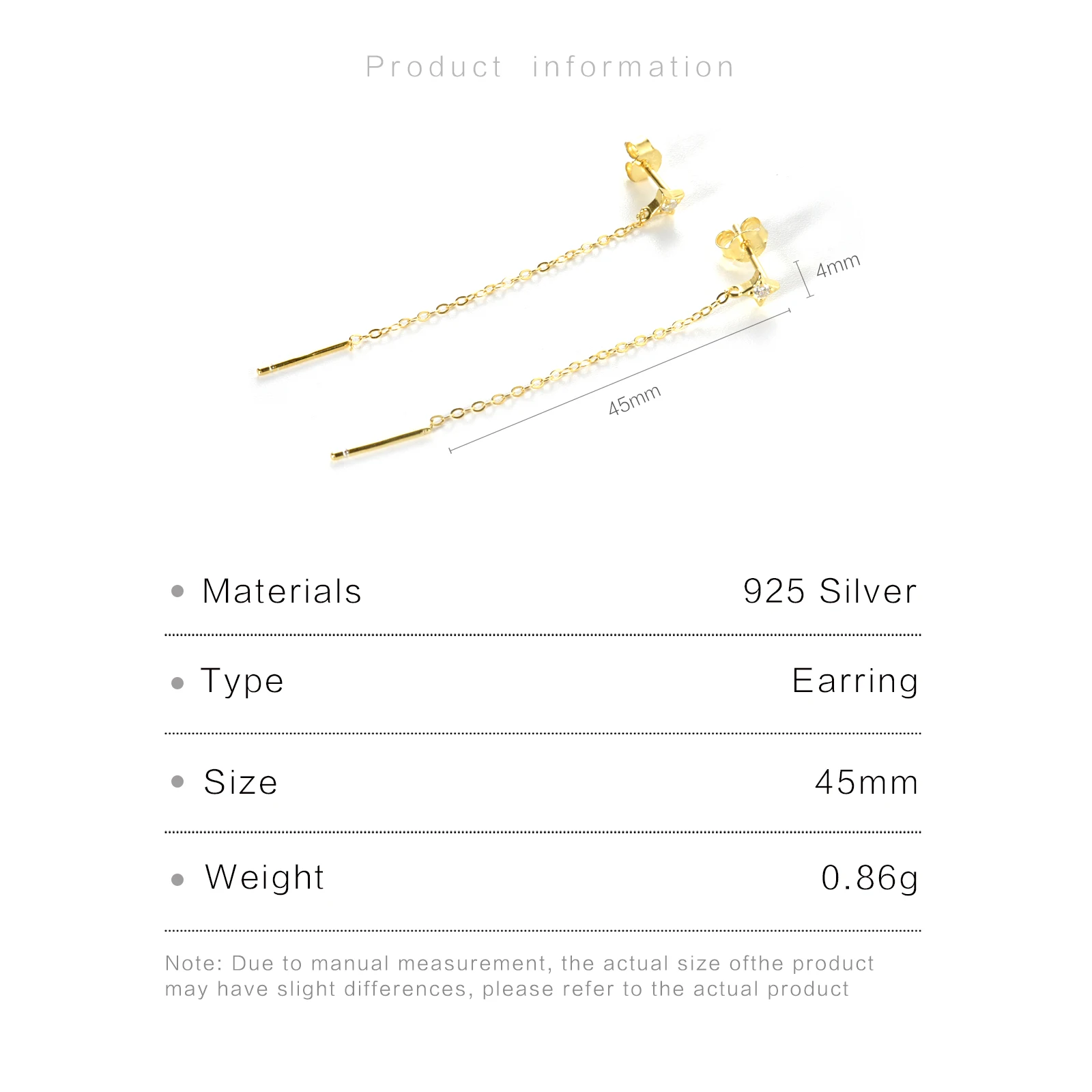 ANDYWEN 925 пробы Серебряный Золотой Циркон CZ звезда цепь 45 см длинные роскошные