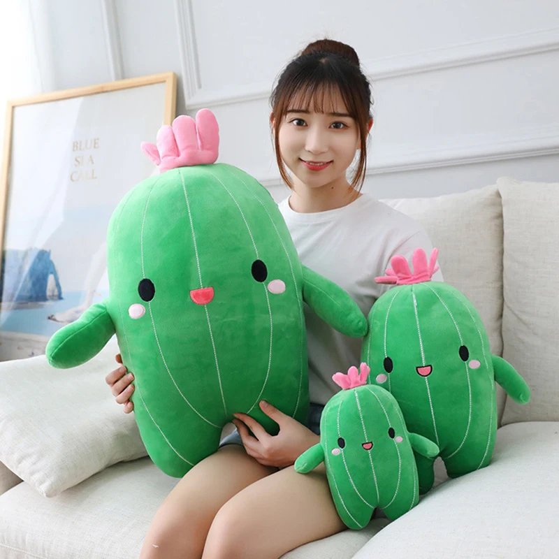 

Flower Plant Cactus Plush Toy Triver Stuffed Doll Pillow Cushion Bolster Kids Children Boy Girl Gift Room Bedroom Decor