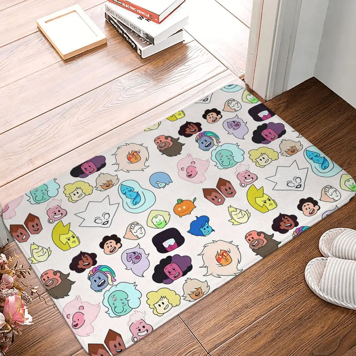

Non-slip Doormat Steven Universe Heads Bath Bedroom Mat Welcome Carpet Flannel Pattern Decor