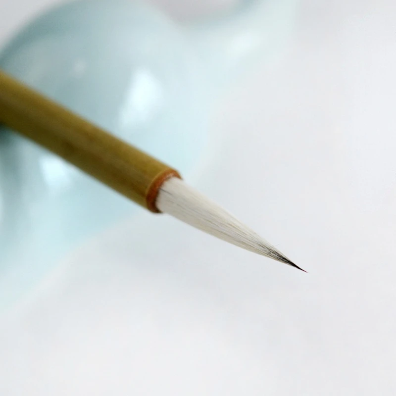 Escova de lã Escova de Cabelo Pequeno Roteiro Regular Caligrafia Pincel Chinês Pintura Meticulosa Mão Livre Linha Fina Roxo Coelho Caneta
