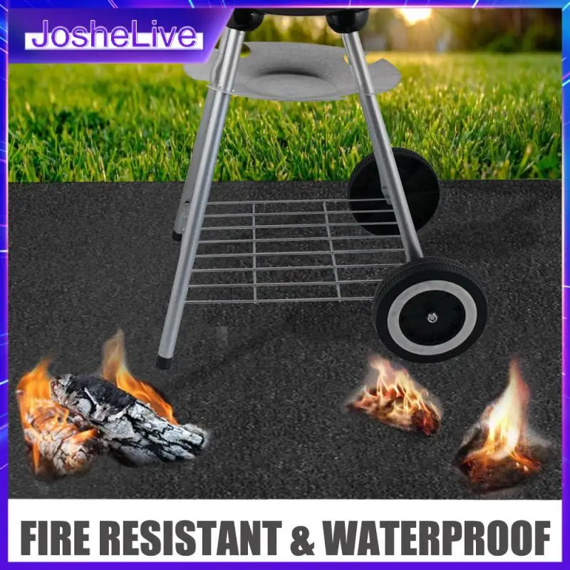 

Hot Sale Fireplace Brazier Fireproof Mat Outdoor Lawn Terrace Barbecue Fireproof Mat Protective Mat Heat Resistant BBQ Tools