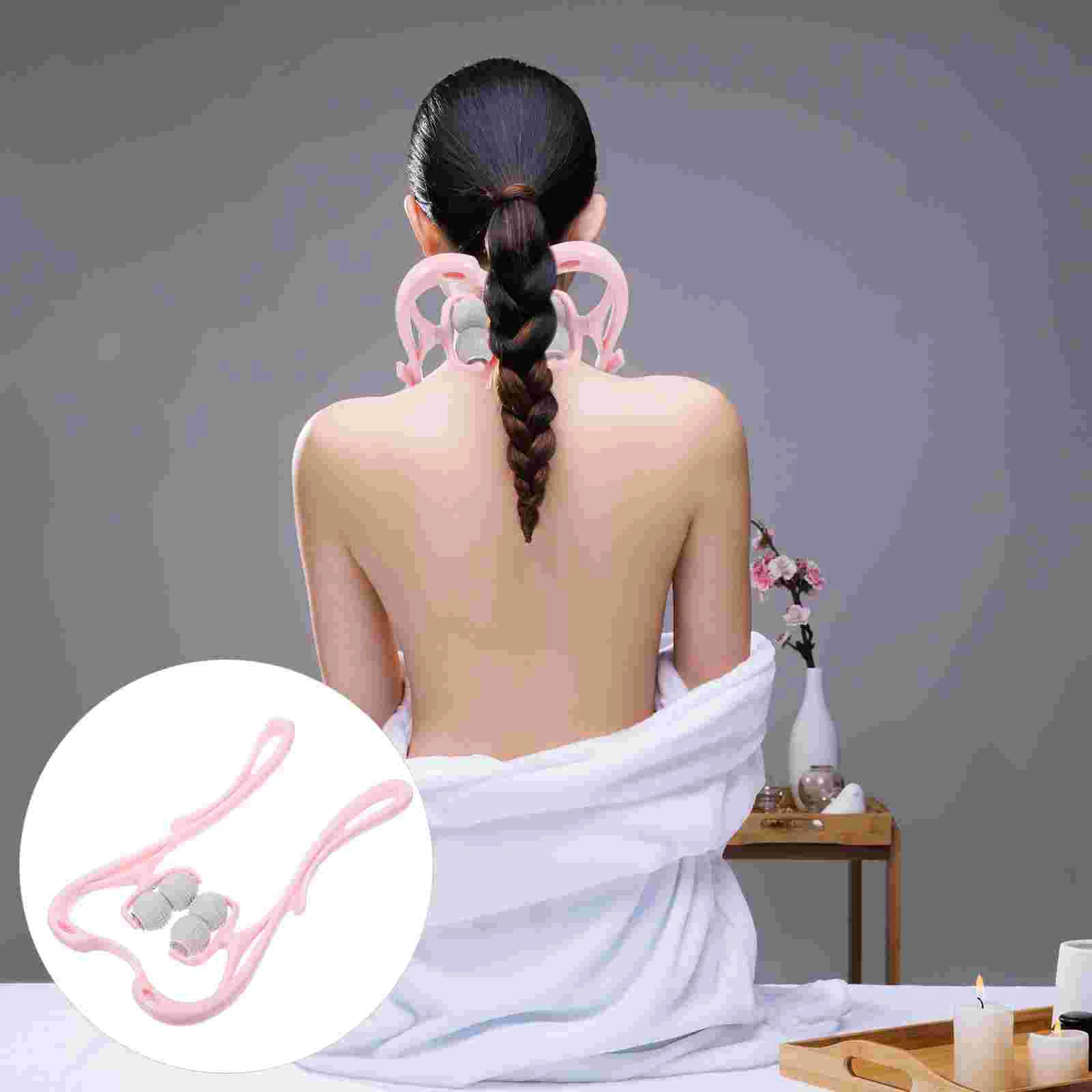 

Neck Massagertool Cervical Device Massaging Accessoryvertebra Manualshoulder Pressure Point Roller Handheld