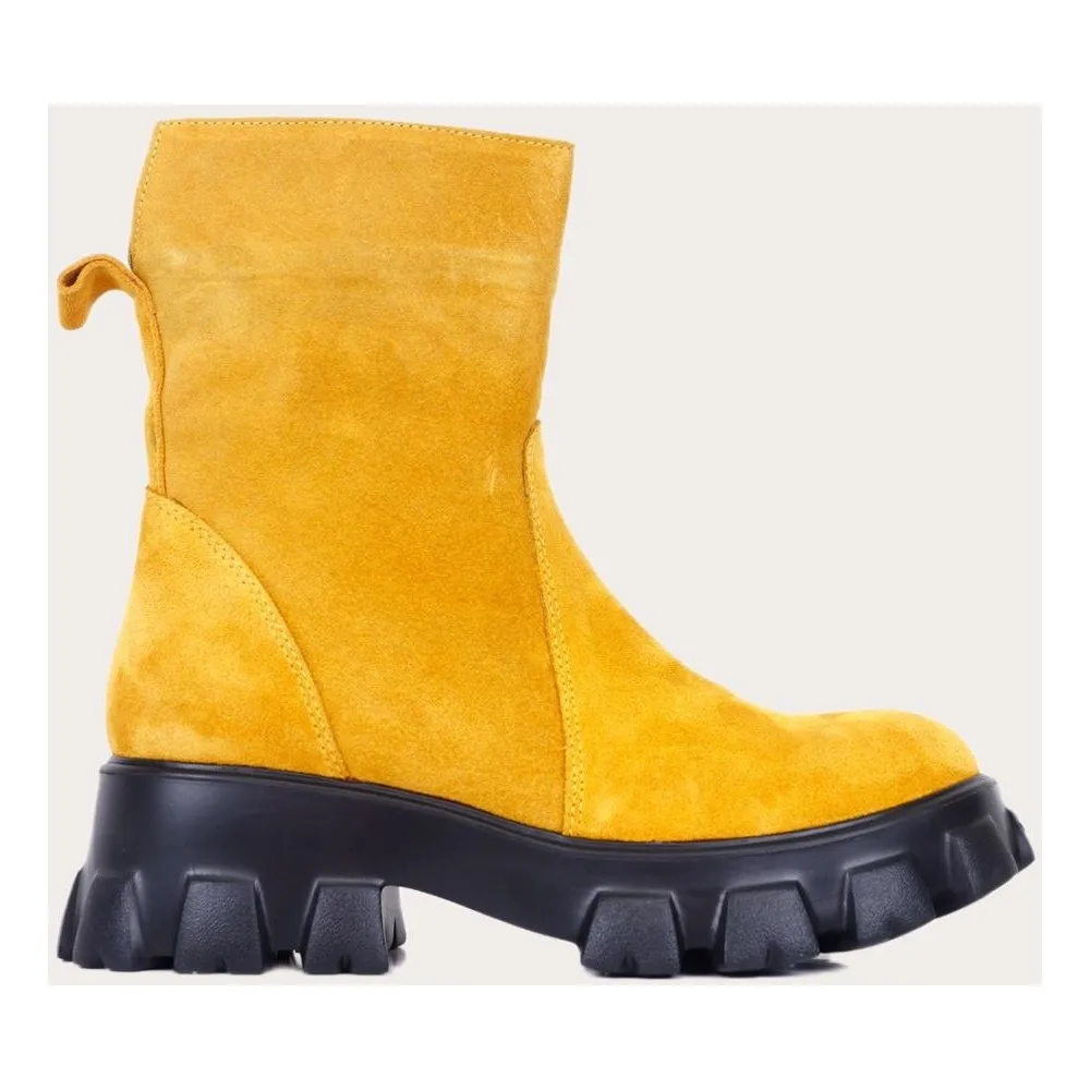 

Dorlie Suede Yellow Women 'S High-Heeled Boots
