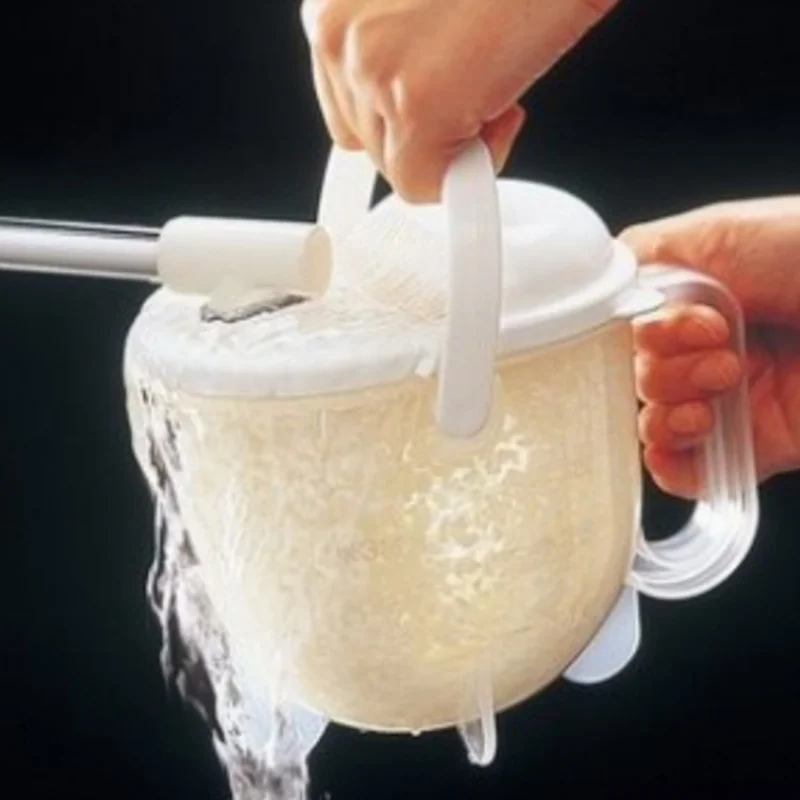 

2022 New Plastic Quick Cleaning Rice Wash The Rice Device Rice Washer Washing Rice Tumbler Convenient Kitchen Tools