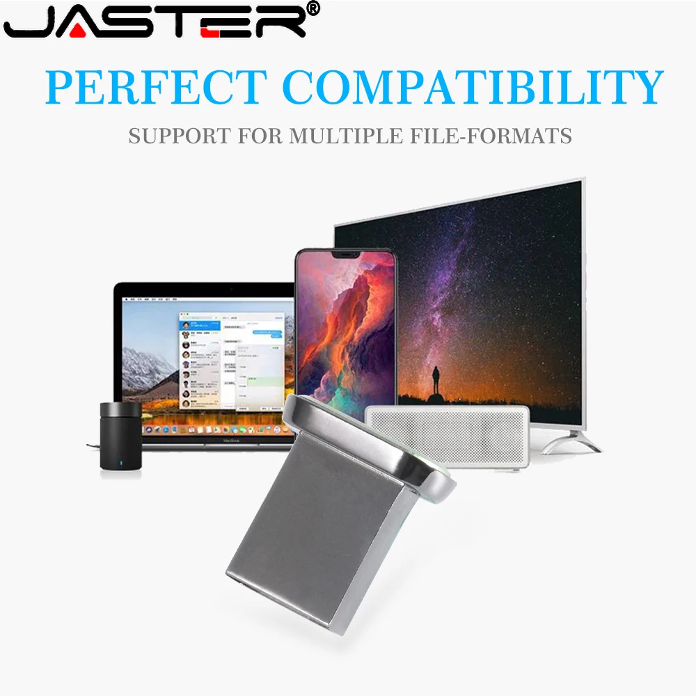 

USB-флеш-накопитель JASTER в металлическом корпусе, 2,0 дюйма, 64 ГБ, 16 ГБ, 8 Гб