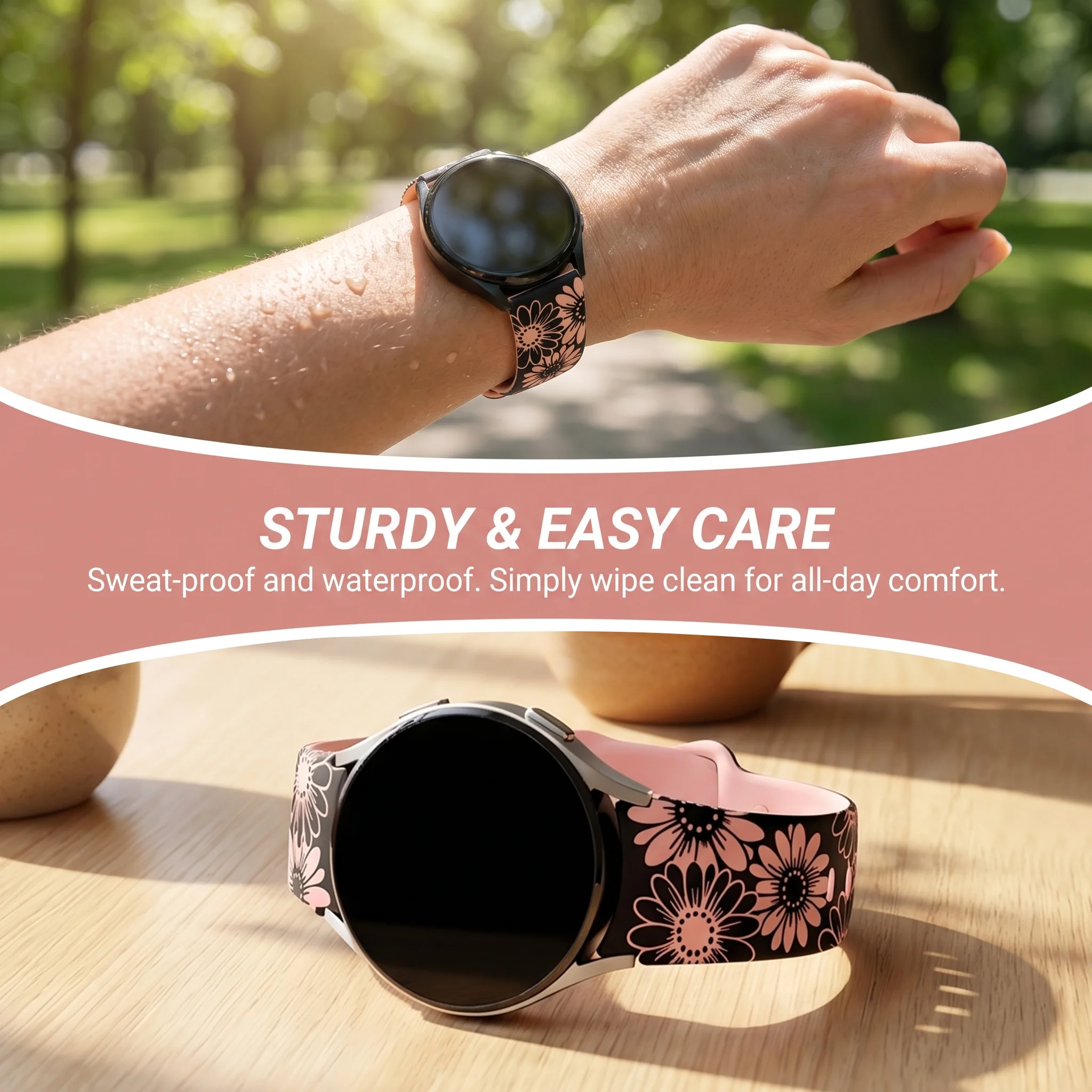 Фото Ремешок 20 мм для Samsung Galaxy Watch 7/5/4/6 40/44 мм, силиконовый браслет с гравировкой, ремешок для Galaxy Watch FE 5 Pro 4/6 Classic №3