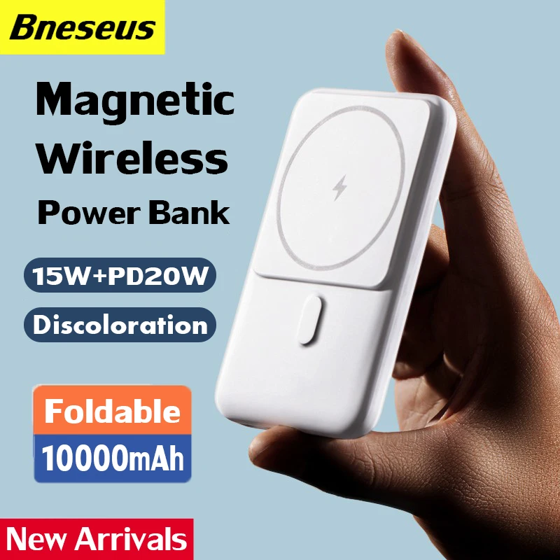 

New 10000mAh MagSafe Power Bank 15W Magnetic Wireless Fast Charger For iphone 12 13 14 14Pro Max External Auxiliary Battery Pack