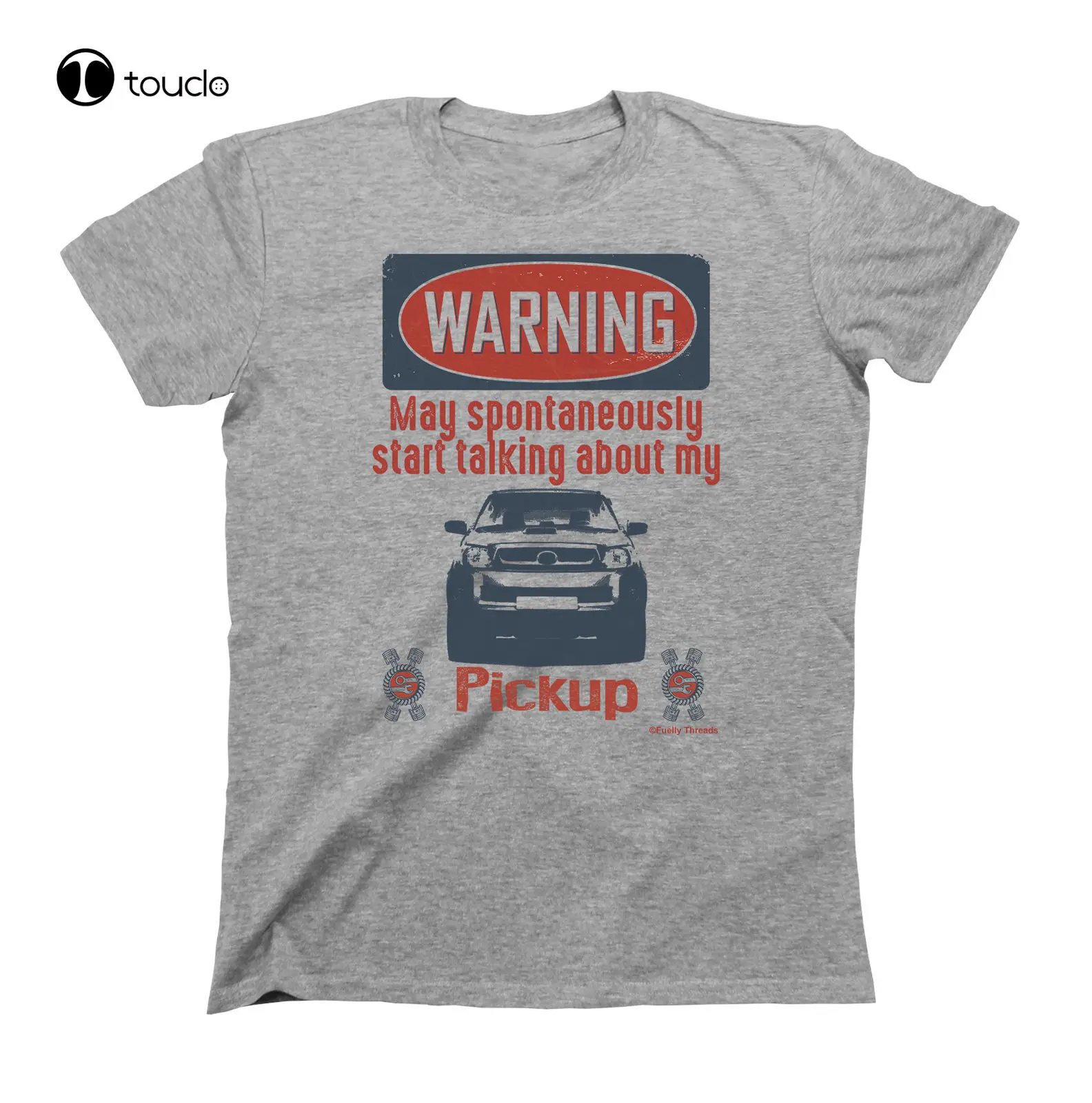 

New Cool Mens Car T-Shirt Warning May Spontaneously Talk About My Pickup Japanese Car Fans Hilux Custom T-Shirt unisex