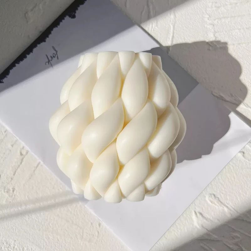 

Raindrop Shape Candle Mold Swirl Aesthetic Pillar Silicone Candles Mold Handmade Aromatherapy Candle Soap Making Mold Home Decor