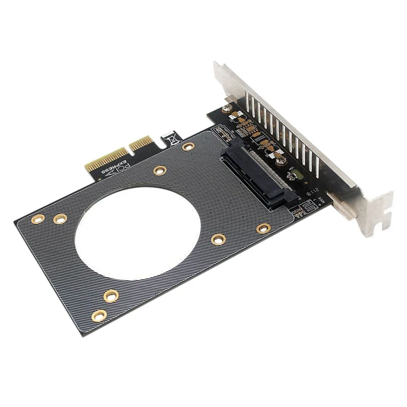 

PH46 U2 SFF-8639 Turn PCIE X4 Expansion Card U2 PCIe X4-U.2 Riser Card SFF-8639 GEN4 SSD