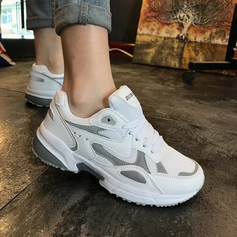 

US Spot！！ 2021 spring summer new Korean uizzang Harajuku sport shoes, running shoes soled shoes light