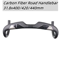 carbon fiber road bike handlebar 31 8mm stem clamp carbon bicycle handle bent bar ud matte road drop bar 400420440mm accessori