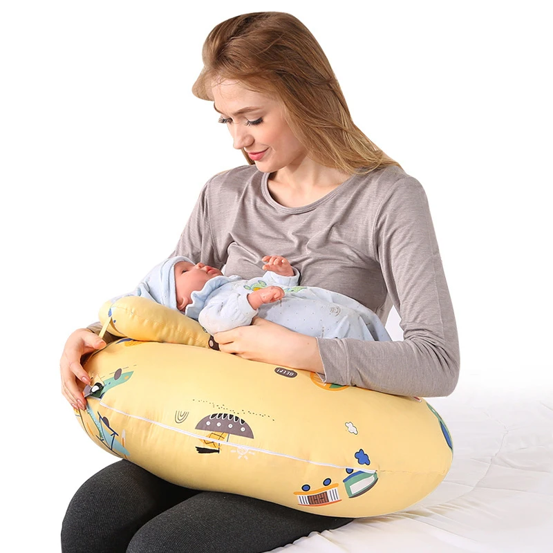 Breastfeeding Pillow Maternity Feeding Pillow Baby Side Sleeping Pillow Removable Baby Learning Pillow