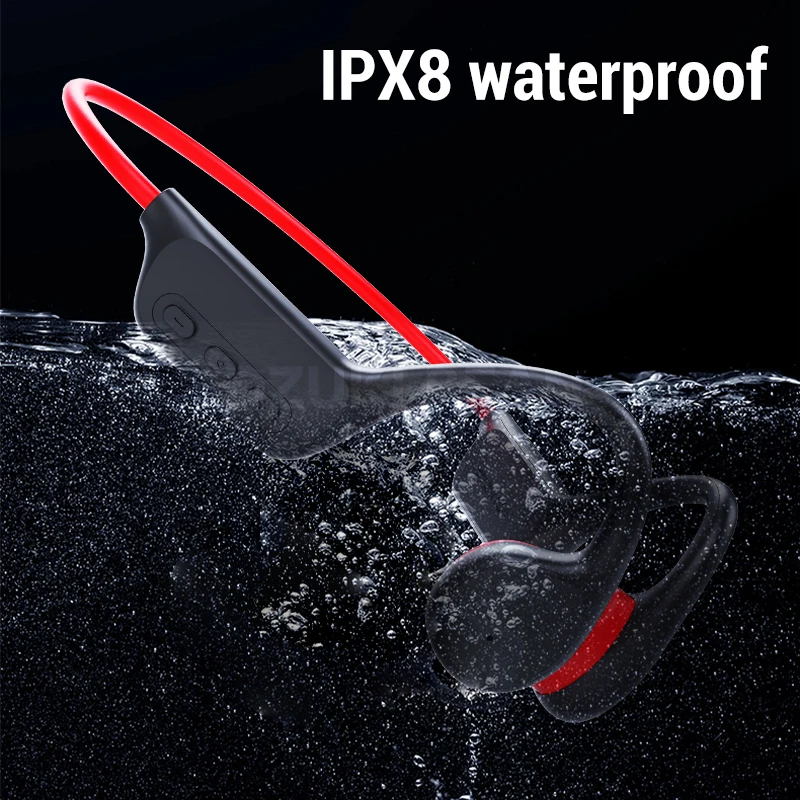 Adzuki Bean Bone Conduction Bluetooth Earphone X7 Wireless IPX8 Professional Swimming Headphones MP3 IP68 32G Waterproof Headset