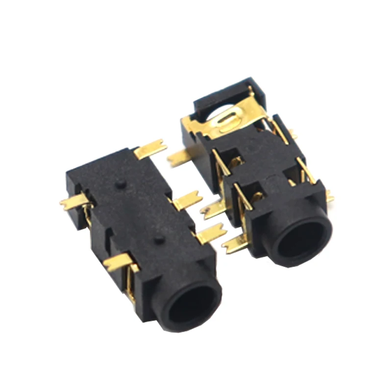 

【50-10 шт.】разъем для наушников 3,5 мм, аудио-видео гнездовой двухканальный стереоразъем, разъем для стерео пайки, крепление на панель PJ327A PJ-327