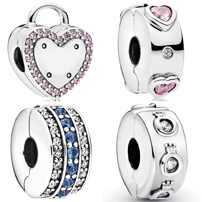 

Sparkling Insignia Lock Your Promise Explosion of Love Clip Bead Fit Europe 925 Sterling Silver Charm Bracelet