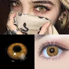 Коричневые линзы 1 пара цветных контактных линз ed для глаз, Голубые Контактные линзы для повседневного использования цветные контактные линзы