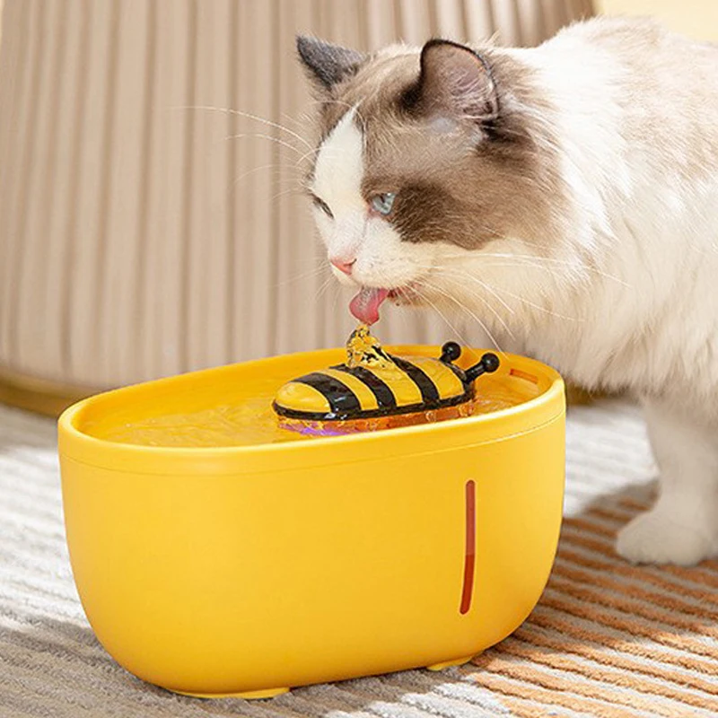 

2L Cat Water Fountain Auto Filter USB Electric Mute Cat Drinker Bowl Recirculate Filtring Drinker for Cats Pet Water Dispenser