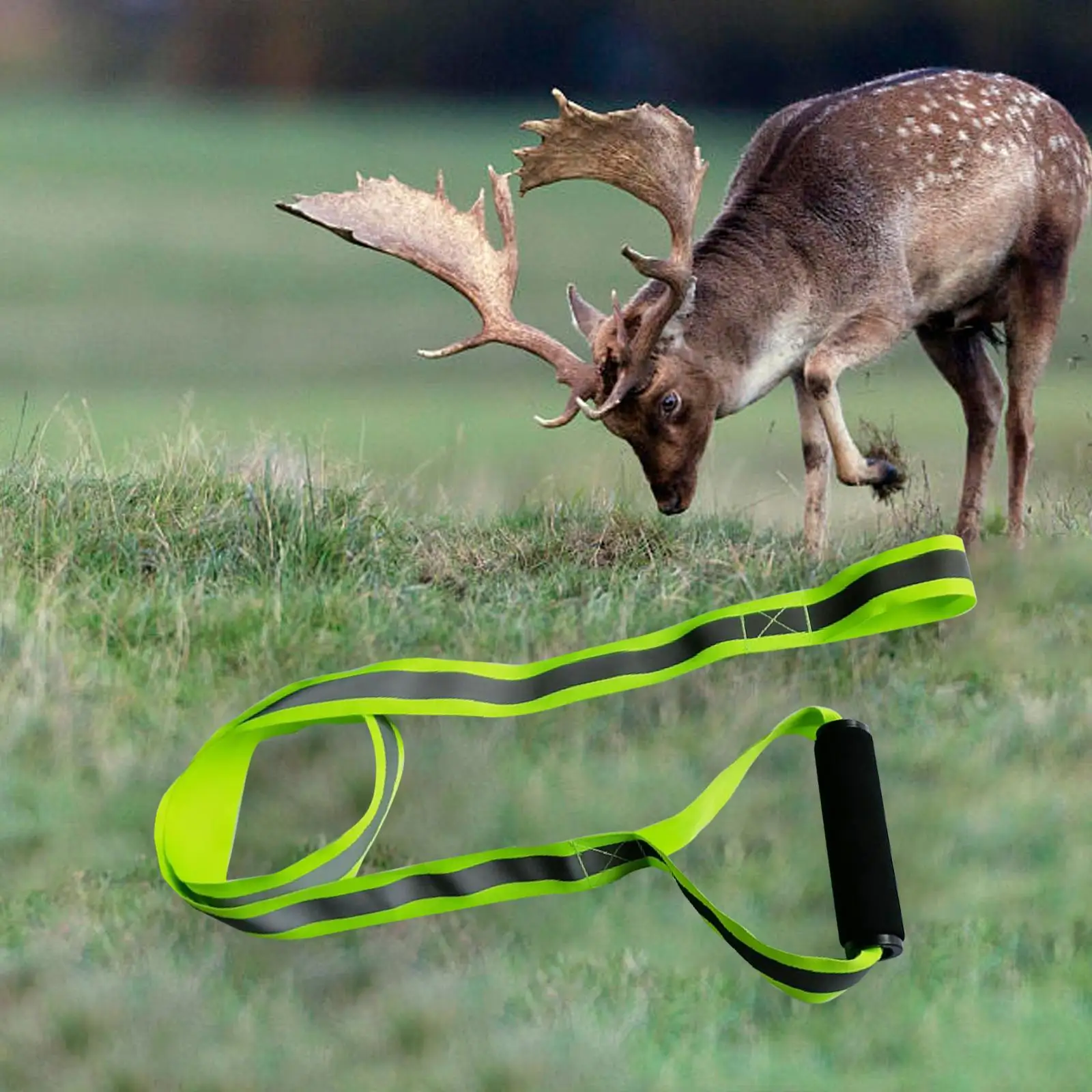 

Deer Drag Harness Reflective Strap Hunting Gear with Comfortable Handle Deer Puller for Animals