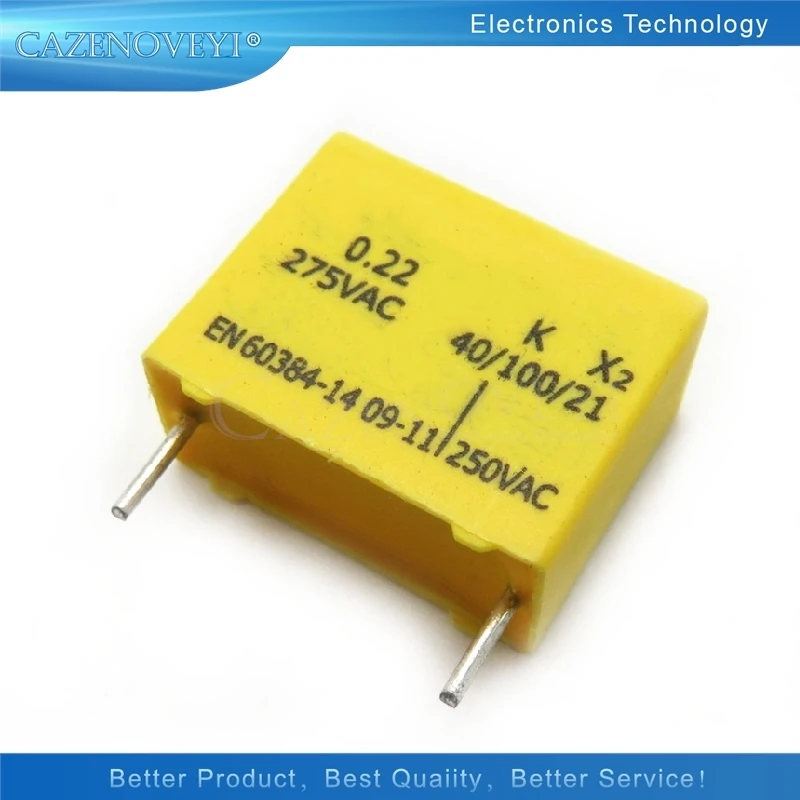 5pcs/lot High quality safety capacitor MPX40/100/21 CLASS-X2 0.22 K275V 0.22UF 224K In Stock